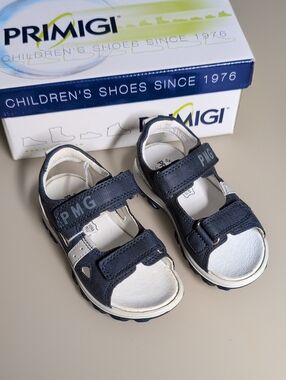 Primigi Navy and White Toddlers' Velcro Sandals